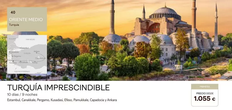 Oferta de Turquia Imprescindible por 1055€ en Tui Travel PLC