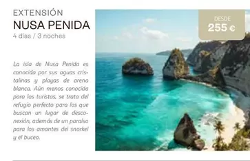 Oferta de Nusa Penida por 255€ en Tui Travel PLC