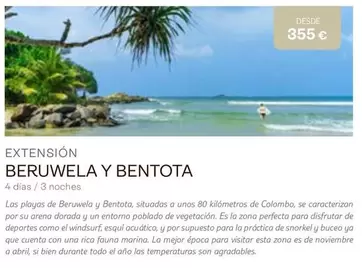 Oferta de Dorada - Beruwela Y Bentota por 355€ en Tui Travel PLC