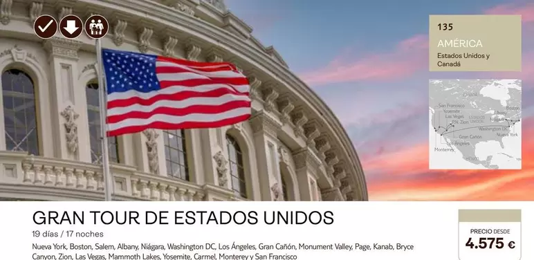 Oferta de Francisco - Gran Tour De Estados Unidos por 4575€ en Tui Travel PLC