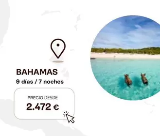 Oferta de Bahamas por 2472€ en Tui Travel PLC