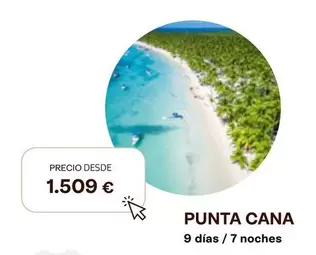 Oferta de Punta Cana por 1509€ en Tui Travel PLC