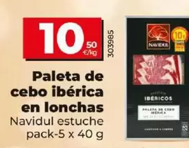 Oferta de Navidul - Paleta De Cebo En Lonchas por 10,5€ en Dia