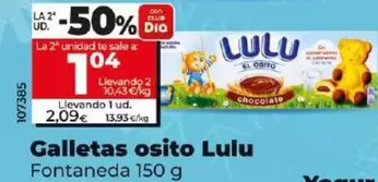 Oferta de Fontaneda - Galletas Osito Lulu por 2,09€ en Dia