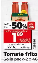 Oferta de Solís - Tomate Frito por 3,79€ en Dia