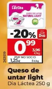 Oferta de Dia Lactea - Queso De Untar Light por 0,99€ en Dia