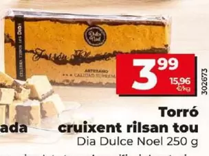 Oferta de Dia Dulce Noel - Turron Crujiente Rilsan Blando por 3,99€ en Dia