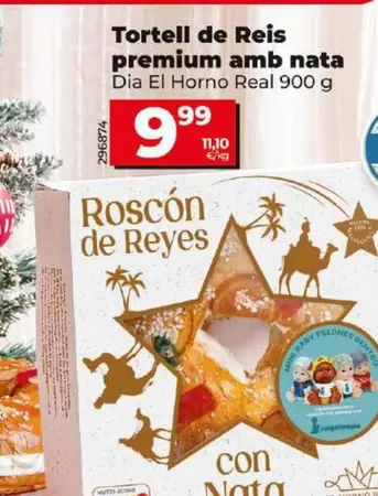 Oferta de Disa El Horno Real - Roscon De Reyes Premium Con Nata por 9,99€ en Dia