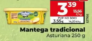 Oferta de Central Lechera Asturiana - Mantequilla Tradicional por 3,39€ en Dia