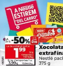 Oferta de Nestlé - Chocolate Extrafino por 3,99€ en Dia