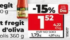 Oferta de Solís - Tomate Frito Con Aceite De Oliva por 1,52€ en Dia