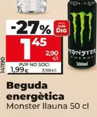 Oferta de Monster - Bebida Energetica por 1,45€ en Dia