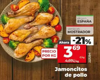 Oferta de Jamoncitos De Pollo por 3,69€ en Dia