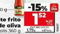 Oferta de Solís - Tomate Frito Con Aceite De Oliva por 1,52€ en Dia