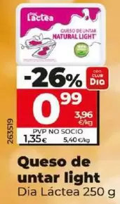 Oferta de Dia Lactea - Queso De Untar Light por 0,99€ en Dia