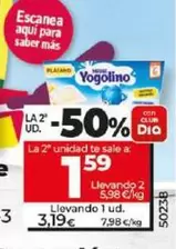 Oferta de Nestlé - Epostre Lacteo Yogolino De Platano por 3,19€ en Dia