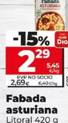 Oferta de Litoral - Fabada Asturiana por 2,69€ en Dia