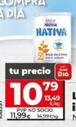 Oferta de Nativa - Leche Infatil 2 por 10,79€ en Dia