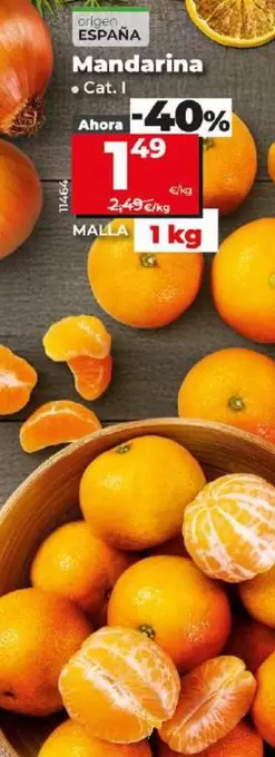 Oferta de Mandarina por 1,49€ en Dia