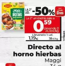 Oferta de Maggi - Directo Al Horno Hierbas por 1,19€ en Dia