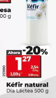 Oferta de Dia Lactea - Kefir Natural por 1,27€ en Dia