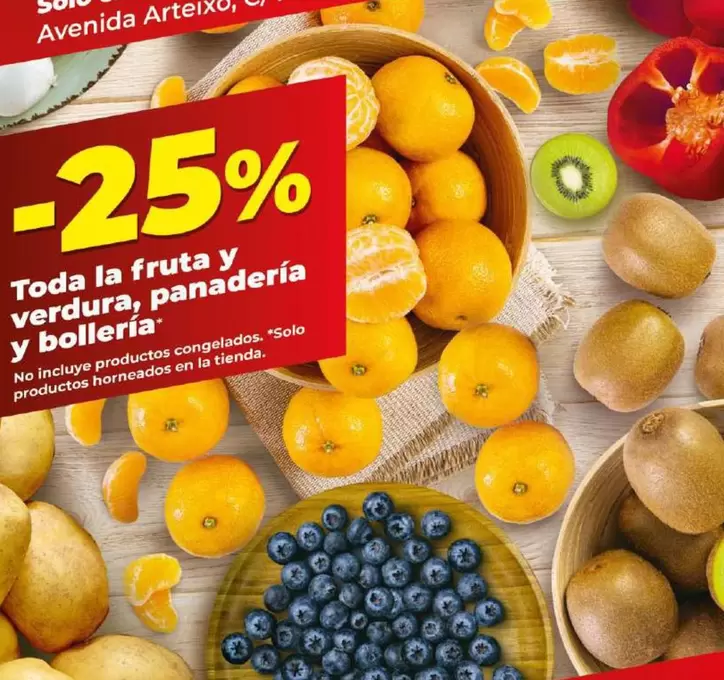 Oferta de Toda La Fruta Y Verdura, Panadería Y Bolleria en Dia