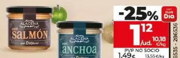 Oferta de Dia Nuestra Alacena - Pate De Salmon / De Anchoa por 1,12€ en Dia