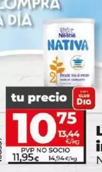 Oferta de Nativa - Leche Infantil 2 por 10,75€ en Dia