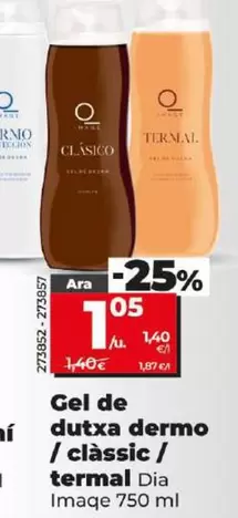 Oferta de Dia Imaqe - Gel De Ducha Dermo / Clasico / Termal por 1,05€ en Dia