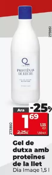 Oferta de Dia Imaqe - Gel De Ducha Con Proteinas De La Leche por 1,69€ en Dia