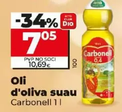 Oferta de Carbonell - Aceite De Oliva Suave por 7,05€ en Dia