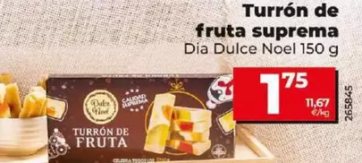 Oferta de Dia Dulce Noel - Turron De Fruta Suprema por 1,75€ en Dia