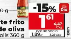 Oferta de Solís - Tomate Frito Con Aceite De Oliva por 1,61€ en Dia