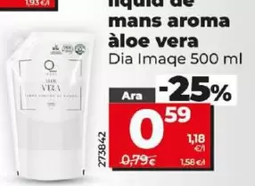 Oferta de Dia Imaqe - Recambio De Jabon Liquido De Manos Aroma Aloe Vera  por 0,59€ en Dia