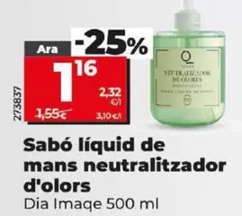 Oferta de Dia Imaqe - Jabón Líquido De Manos Neutralizador De Olores por 1,16€ en Dia