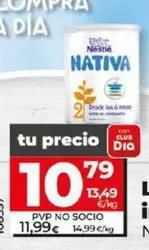 Oferta de Nestlé - Leche Infatil 2 por 10,79€ en Dia