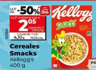 Oferta de Kellogg's - Cereales Smacks por 4,1€ en Dia