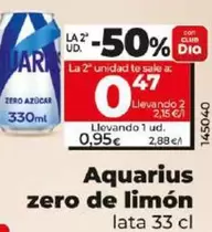 Oferta de Aquarius - Zero De Limon por 0,95€ en Dia