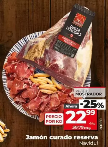 Oferta de Navidul - Jamón Curado Reserva por 22,99€ en Dia