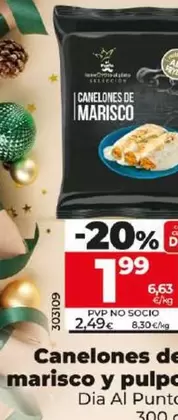 Oferta de Canelones De Marisco Y Pulpo por 1,99€ en Dia