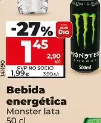 Oferta de Monster - Bebida Energetica por 1,45€ en Dia