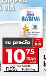 Oferta de Nativa - Leche Infantil 2 por 10,75€ en Dia