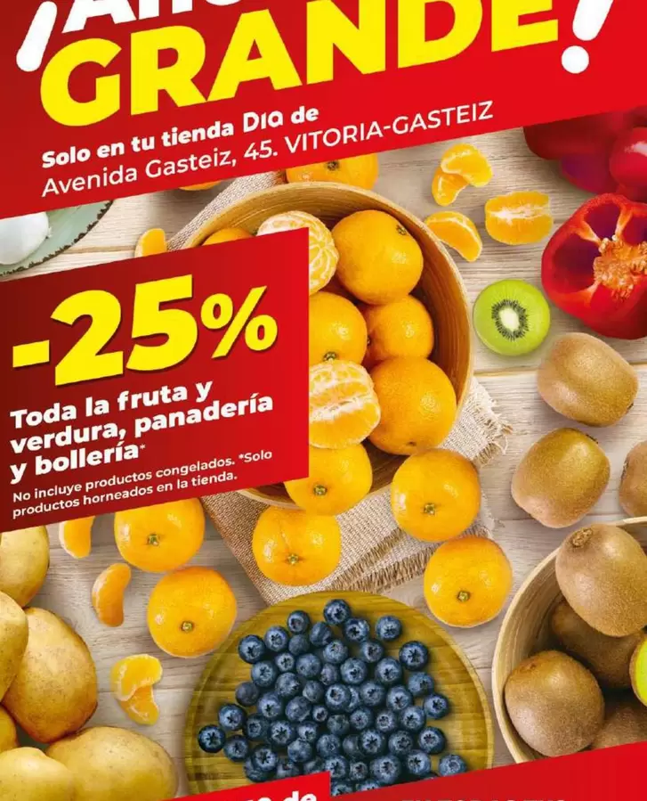 Oferta de Toda La Fruta Y Verdura, Panadería Y Bolleria en Dia