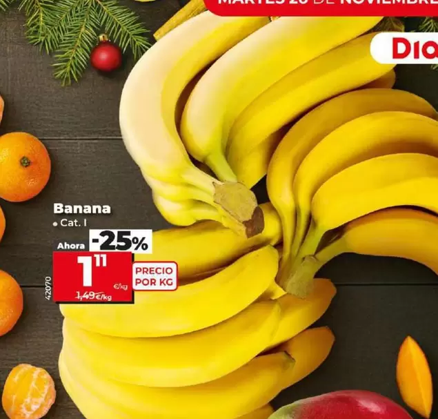 Oferta de Banana por 1,11€ en Dia