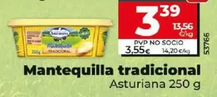 Oferta de Central Lechera Asturiana - Mantequilla Tradicional por 3,39€ en Dia