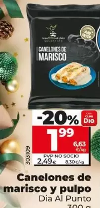 Oferta de Canelones De Marisco Y Pulpo por 1,99€ en Dia