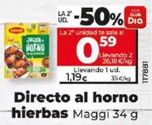 Oferta de Maggi -  Directo Al Horno Hierbas por 1,19€ en Dia