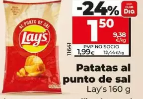 Oferta de Lay's - Patatas Al Punto De Sal por 1,5€ en Dia