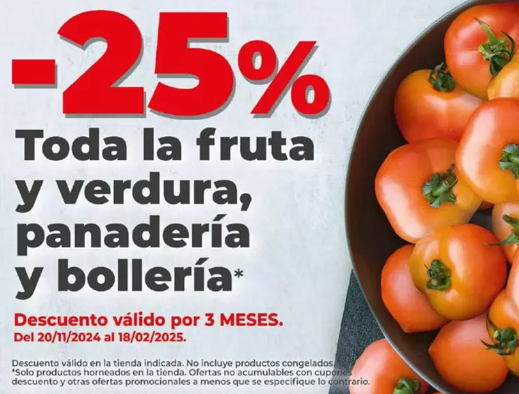 Oferta de Toda La Fruta Y Verdura, Panadería Y Bollería en Dia