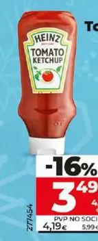 Oferta de Heinz - Tomato Ketchup por 3,49€ en Dia